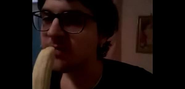  My mouth and a banana...